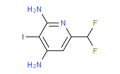 2,4-Diamino-6-(difluoromethyl)-3-iodopyridine