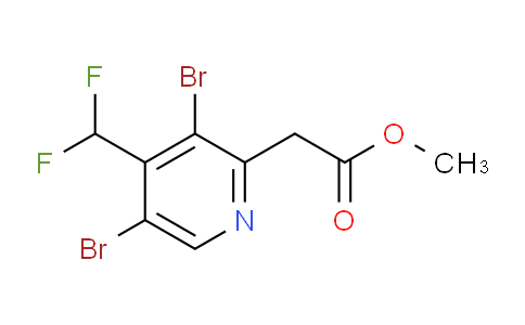 Methyl 3,5-dibromo-4-(difluoromethyl)pyridine-2-acetate