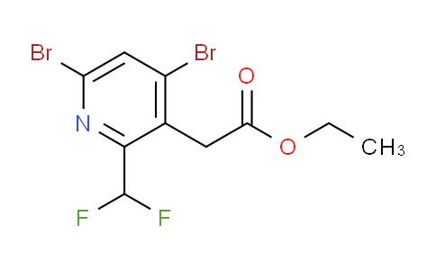 Ethyl 4,6-dibromo-2-(difluoromethyl)pyridine-3-acetate
