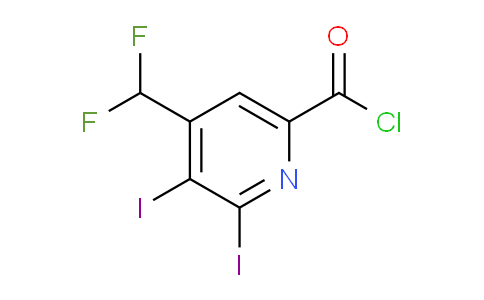 AM137631 | 1806823-36-8 | 4-(Difluoromethyl)-2,3-diiodopyridine-6-carbonyl chloride