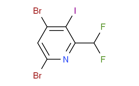 4,6-Dibromo-2-(difluoromethyl)-3-iodopyridine