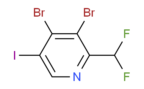 3,4-Dibromo-2-(difluoromethyl)-5-iodopyridine