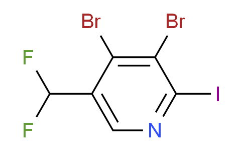 3,4-Dibromo-5-(difluoromethyl)-2-iodopyridine