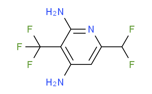 2,4-Diamino-6-(difluoromethyl)-3-(trifluoromethyl)pyridine