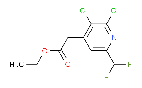 Ethyl 2,3-dichloro-6-(difluoromethyl)pyridine-4-acetate