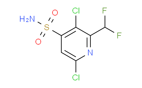 3,6-Dichloro-2-(difluoromethyl)pyridine-4-sulfonamide