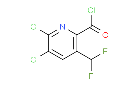 2,3-Dichloro-5-(difluoromethyl)pyridine-6-carbonyl chloride