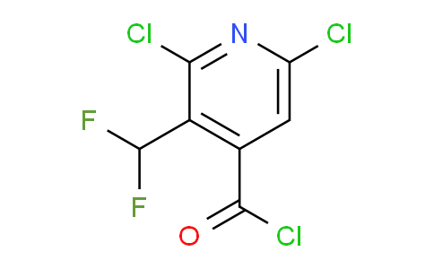2,6-Dichloro-3-(difluoromethyl)pyridine-4-carbonyl chloride