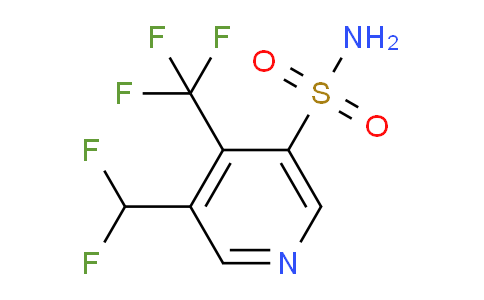 3-(Difluoromethyl)-4-(trifluoromethyl)pyridine-5-sulfonamide