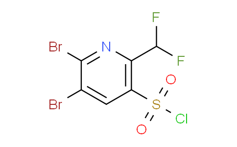 2,3-Dibromo-6-(difluoromethyl)pyridine-5-sulfonyl chloride