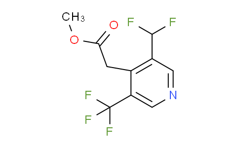 Methyl 3-(difluoromethyl)-5-(trifluoromethyl)pyridine-4-acetate