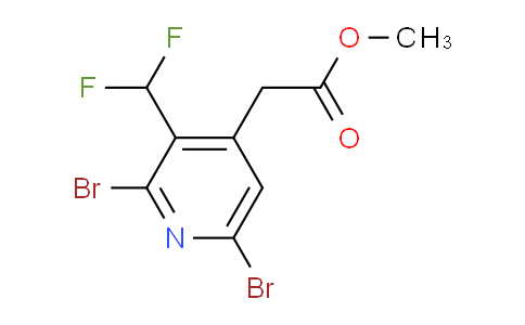 Methyl 2,6-dibromo-3-(difluoromethyl)pyridine-4-acetate