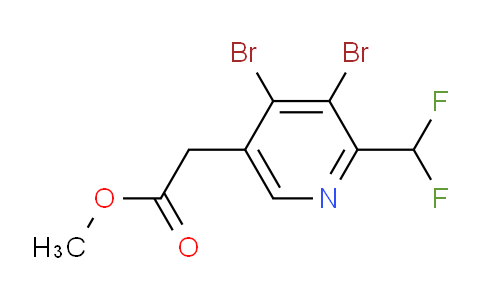 Methyl 3,4-dibromo-2-(difluoromethyl)pyridine-5-acetate