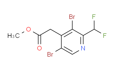 Methyl 3,5-dibromo-2-(difluoromethyl)pyridine-4-acetate