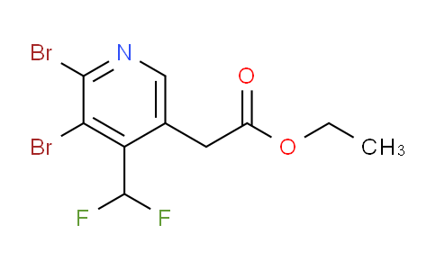 Ethyl 2,3-dibromo-4-(difluoromethyl)pyridine-5-acetate