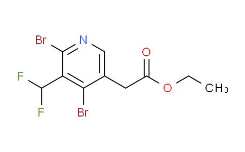 Ethyl 2,4-dibromo-3-(difluoromethyl)pyridine-5-acetate