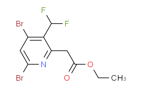 Ethyl 4,6-dibromo-3-(difluoromethyl)pyridine-2-acetate