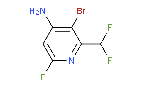 4-Amino-3-bromo-2-(difluoromethyl)-6-fluoropyridine