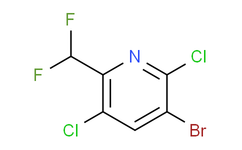 3-Bromo-2,5-dichloro-6-(difluoromethyl)pyridine