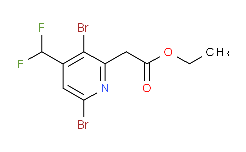 Ethyl 3,6-dibromo-4-(difluoromethyl)pyridine-2-acetate