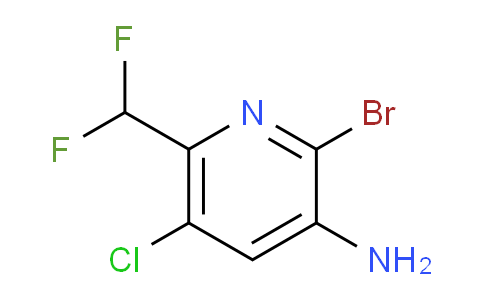3-Amino-2-bromo-5-chloro-6-(difluoromethyl)pyridine