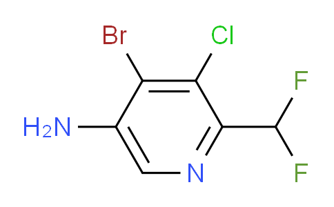 5-Amino-4-bromo-3-chloro-2-(difluoromethyl)pyridine