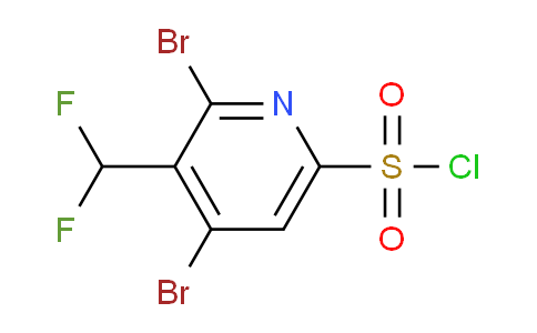 2,4-Dibromo-3-(difluoromethyl)pyridine-6-sulfonyl chloride