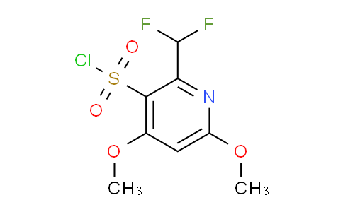 2-(Difluoromethyl)-4,6-dimethoxypyridine-3-sulfonyl chloride