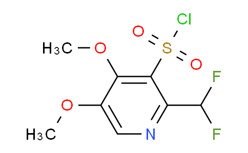 2-(Difluoromethyl)-4,5-dimethoxypyridine-3-sulfonyl chloride