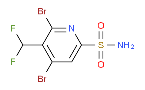 2,4-Dibromo-3-(difluoromethyl)pyridine-6-sulfonamide