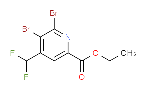 Ethyl 2,3-dibromo-4-(difluoromethyl)pyridine-6-carboxylate