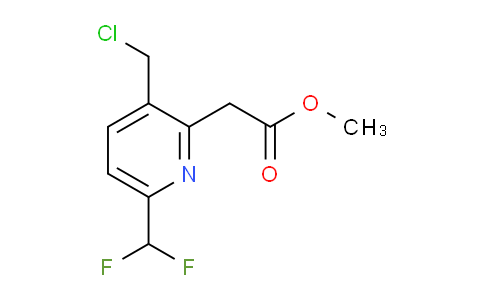 Methyl 3-(chloromethyl)-6-(difluoromethyl)pyridine-2-acetate