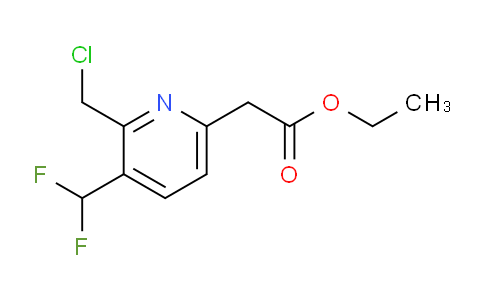 Ethyl 2-(chloromethyl)-3-(difluoromethyl)pyridine-6-acetate