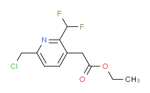 Ethyl 6-(chloromethyl)-2-(difluoromethyl)pyridine-3-acetate