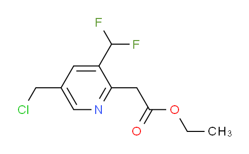 Ethyl 5-(chloromethyl)-3-(difluoromethyl)pyridine-2-acetate