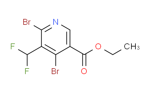 Ethyl 2,4-dibromo-3-(difluoromethyl)pyridine-5-carboxylate