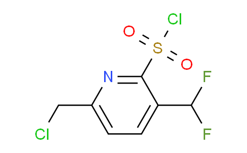 6-(Chloromethyl)-3-(difluoromethyl)pyridine-2-sulfonyl chloride