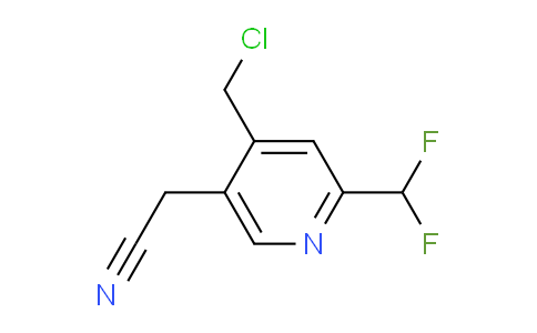 4-(Chloromethyl)-2-(difluoromethyl)pyridine-5-acetonitrile