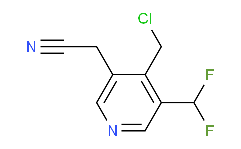 4-(Chloromethyl)-3-(difluoromethyl)pyridine-5-acetonitrile