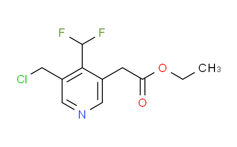 Ethyl 3-(chloromethyl)-4-(difluoromethyl)pyridine-5-acetate