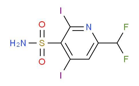 6-(Difluoromethyl)-2,4-diiodopyridine-3-sulfonamide