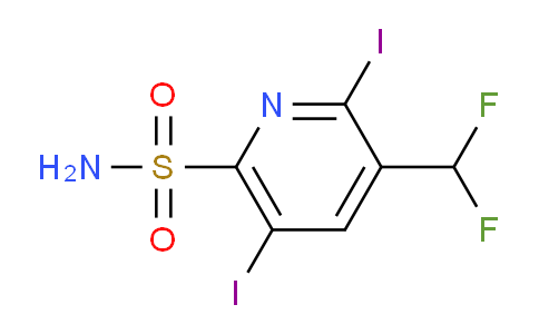3-(Difluoromethyl)-2,5-diiodopyridine-6-sulfonamide