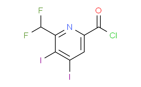 AM138404 | 1804694-03-8 | 2-(Difluoromethyl)-3,4-diiodopyridine-6-carbonyl chloride