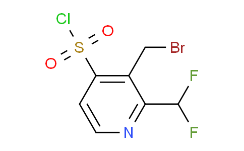 3-(Bromomethyl)-2-(difluoromethyl)pyridine-4-sulfonyl chloride