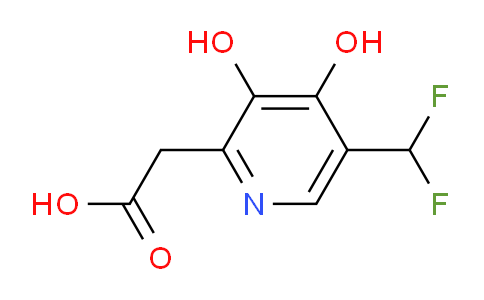 5-(Difluoromethyl)-3,4-dihydroxypyridine-2-acetic acid
