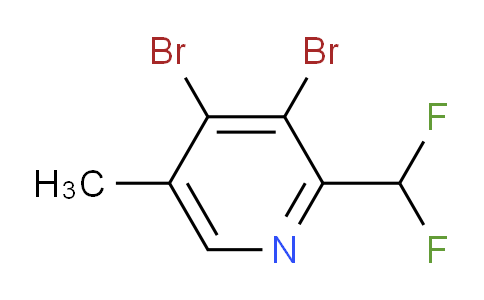 3,4-Dibromo-2-(difluoromethyl)-5-methylpyridine