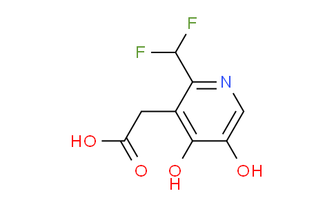 2-(Difluoromethyl)-4,5-dihydroxypyridine-3-acetic acid