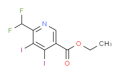 AM138446 | 1803705-93-2 | Ethyl 2-(difluoromethyl)-3,4-diiodopyridine-5-carboxylate