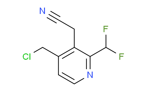 4-(Chloromethyl)-2-(difluoromethyl)pyridine-3-acetonitrile
