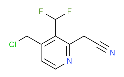4-(Chloromethyl)-3-(difluoromethyl)pyridine-2-acetonitrile
